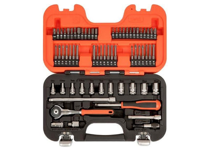 Bahco SW65 1/4in Drive Swivel Socket Set, 65 Piece Bahco - RockBottom Northampton