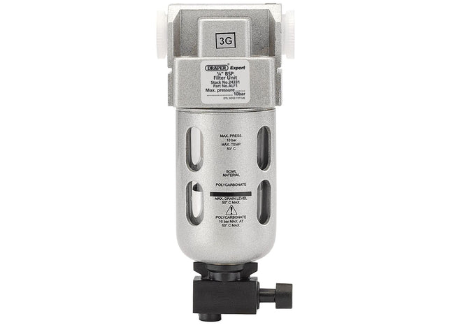 Draper 1/4" BSP Filter Unit 24331 Draper - Town Tools 