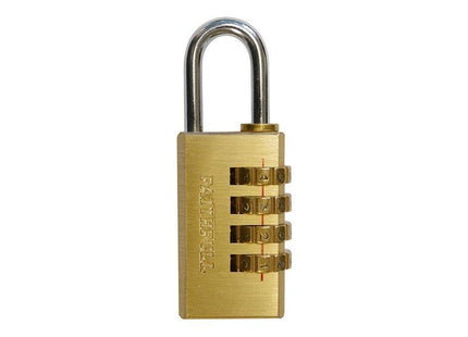 Faithfull Brass Combination Padlock 20mm Faithfull - RockBottom Northampton
