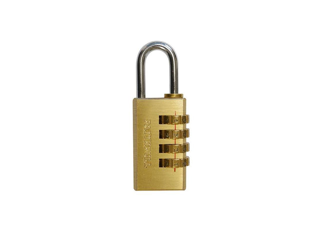 Faithfull Brass Combination Padlock 20mm Faithfull - RockBottom Northampton