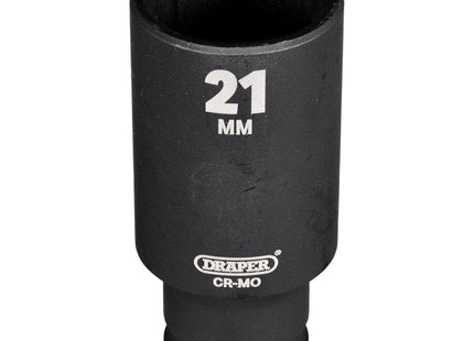 Draper Draper HI-TORQ Metric Deep Impact Socket, 3/8" Sq. Dr., 21mm Draper - Town Tools