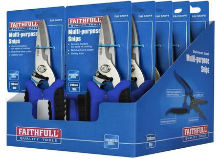 Faithfull Multipurpose Snips 200mm (8in) Faithfull - RockBottom Northampton