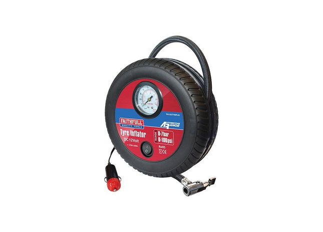 Faithfull Low Volume Tyre Inflator 12V Faithfull - RockBottom Northampton