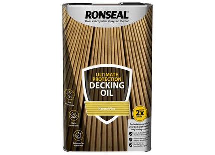 Ronseal Ultimate Protection Decking Oil Natural Pine 5 litre Ronseal - RockBottom Nothampton