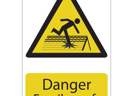Draper Danger Fragile Roof 72395 Draper - Town Tools 