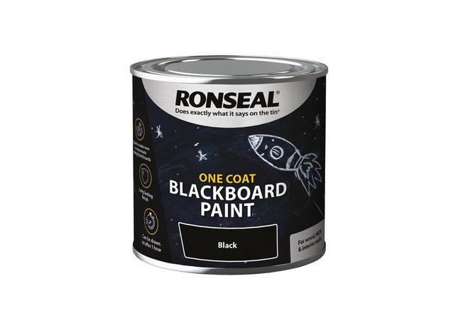 Ronseal One Coat Blackboard Paint 250ml Ronseal - RockBottom Nothampton