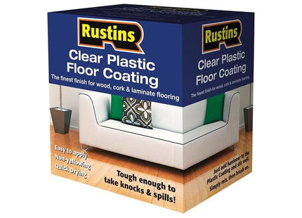 Rustins Clear Plastic Floor Coating Kit Gloss 4 litre Rustins - RockBottom Nothampton