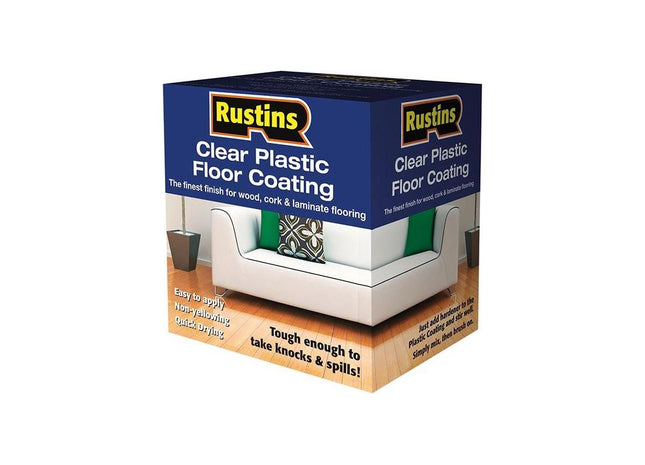 Rustins Clear Plastic Floor Coating Kit Gloss 4 litre Rustins - RockBottom Nothampton