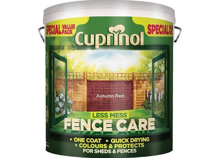 Cuprinol Less Mess Fence Care Autumn Red 6 litre Cuprinol - RockBottom Northampton