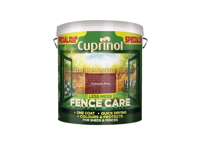 Cuprinol Less Mess Fence Care Autumn Red 6 litre Cuprinol - RockBottom Northampton