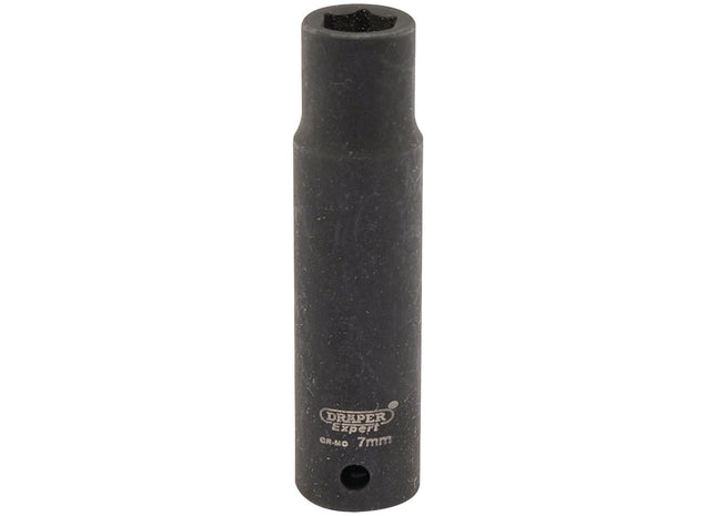 Draper Expert HI-TORQ 6 Point Deep Impact Socket, 1/4" Sq. Dr., 7mm Draper - Town Tools 