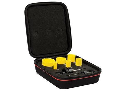 Starrett KFC06021 Fast Cut Bi-Metal Electrician's Holesaw Kit, 8 Piece Starrett - RockBottom Nothampton