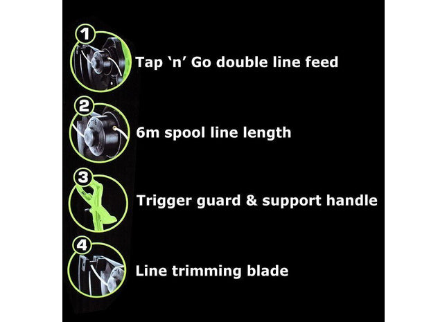 Draper Grass Trimmer with Double Line Feed, 220mm, 250W 45923 Draper - Town Tools 