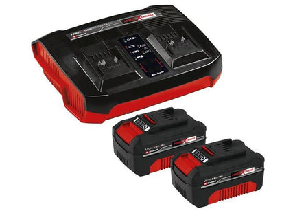 Einhell Power X-Change Battery & Charger Starter Kit 18V 2 x 4.0Ah Li-ion Einhell - RockBottom Northamptin
