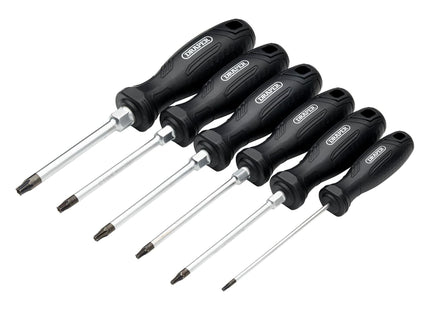 Draper Draper TX-STAR Tamperproof Hard Grip Screwdriver Set (6 Piece) Draper - Town Tools