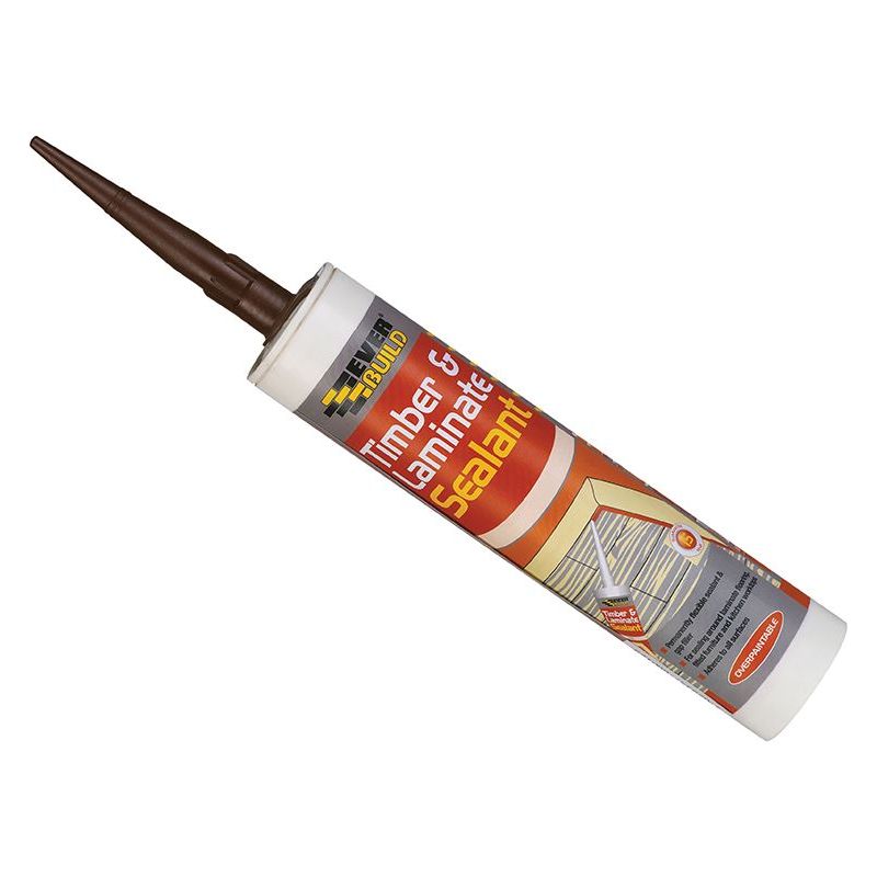 Everbuild Sika Timber & Laminate Sealant Oak 290ml Everbuild Sika - RockBottom Northamptin