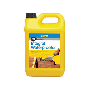 Everbuild Sika 202 Integral Liquid Waterproofer 5 litre Everbuild Sika - RockBottom Northamptin