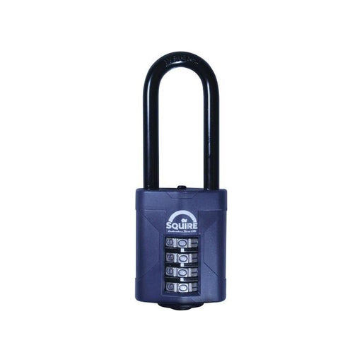 Squire CP50/2.5 Combination Padlock 4-Wheel 50mm Extra Long Shackle 63.5mm Boxed Squire - RockBottom Nothampton