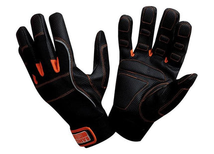 Bahco Power Tool Padded Palm Gloves - L (Size 10) Bahco - RockBottom Northampton