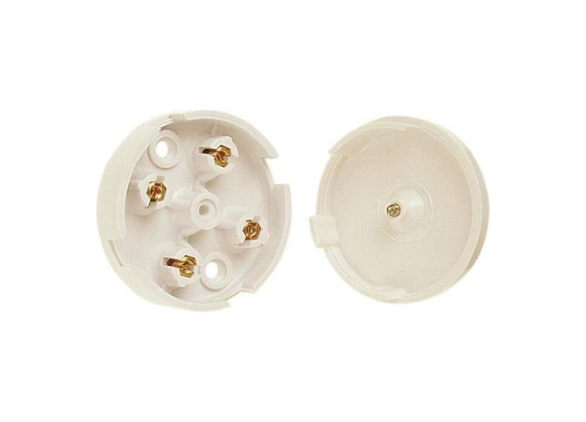 Dencon 4 Terminal Junction Box 5A White Dencon - RockBottom Northampton