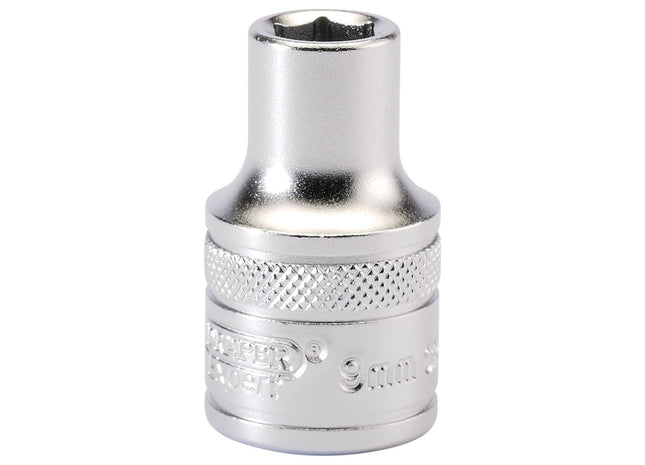 Draper 6 Point Metric Socket, 1/2" Sq. Dr., 9mm 16597 Draper - Town Tools 