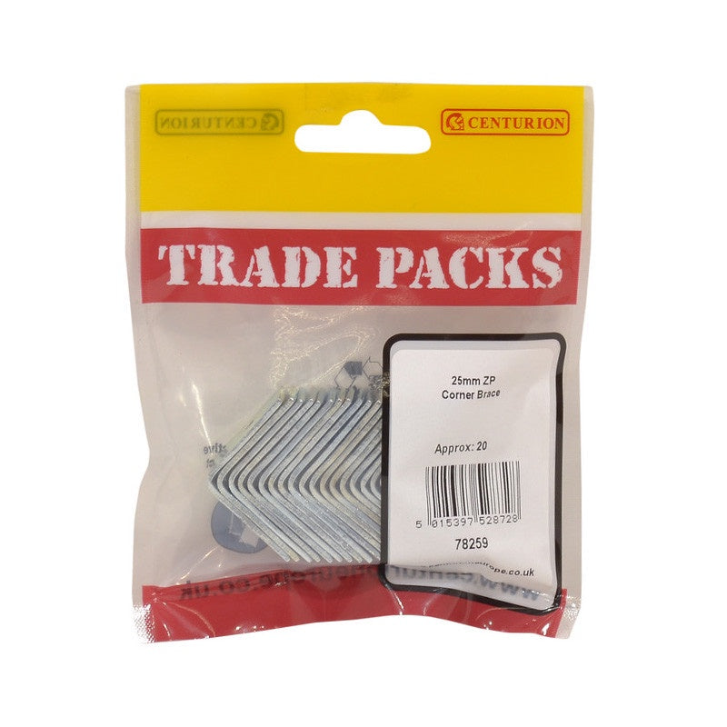 Corner Brace - Zp - 25Mm (20 Pk)