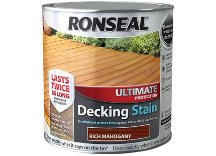 Ronseal Ultimate Protection Decking Stain Rich Mahogany 2.5 litre Ronseal - RockBottom Nothampton