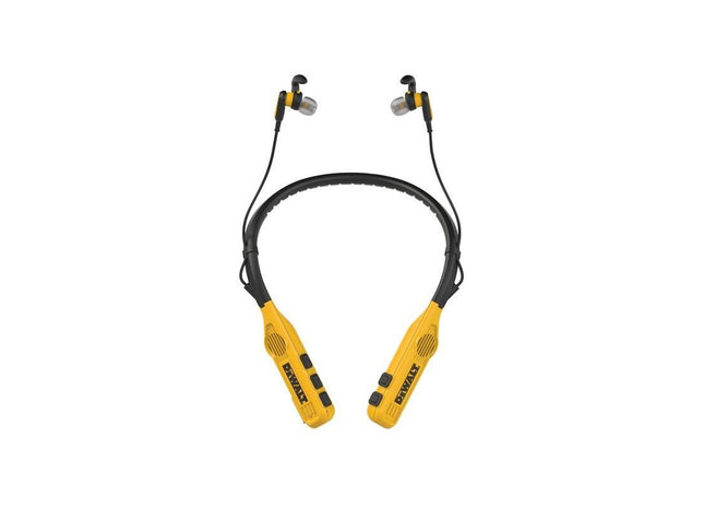 Dewalt Telecoms Jobsite Pro Max Neckband Earphones with Built-in Speakers DEWALT Telecoms - RockBottom Northampton