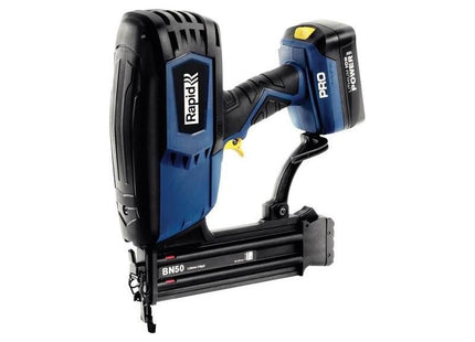 Rapid PRO BN50 Cordless Brad Nailer 18 Gauge 18V 2 x 2.0Ah Li-ion Rapid - RockBottom Nothampton