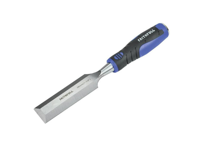 Faithfull Soft Grip Bevel Edge Chisel 38mm (1.1/2in) Faithfull - RockBottom Northampton