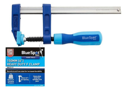 Bluespot Tools Heavy-Duty F-Clamp 50 x 150mm BlueSpot Tools - RockBottom Northampton