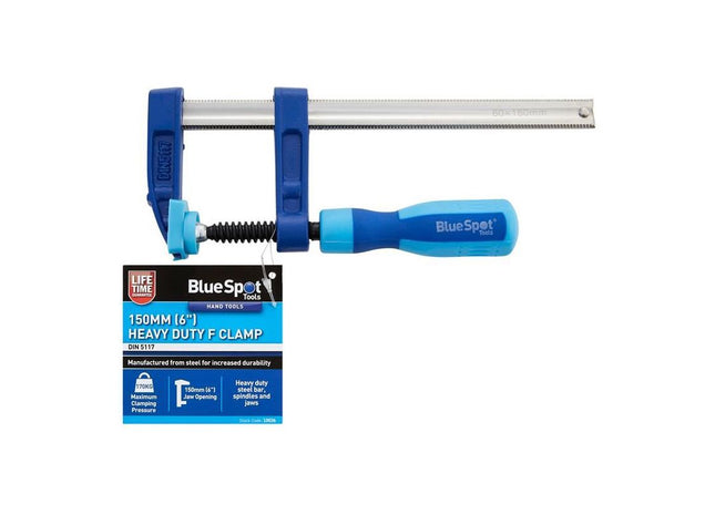 Bluespot Tools Heavy-Duty F-Clamp 50 x 150mm BlueSpot Tools - RockBottom Northampton