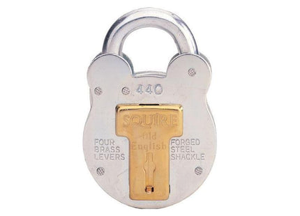 Squire 440KA Old English Padlock with Steel Case 51mm Keyed Squire - RockBottom Nothampton