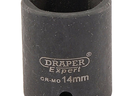 Draper Expert HI-TORQ 6 Point Impact Socket, 1/4" Sq. Dr., 14mm Draper - Town Tools 