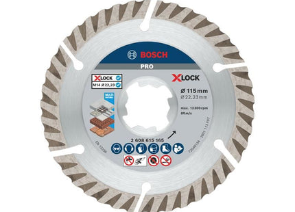 Bosch Powertool Accessories PRO Multi Material Diamond Cutting Disc 115 x 2 x 22.23mm Bosch Powertool Accessories - RockBottom Northampton