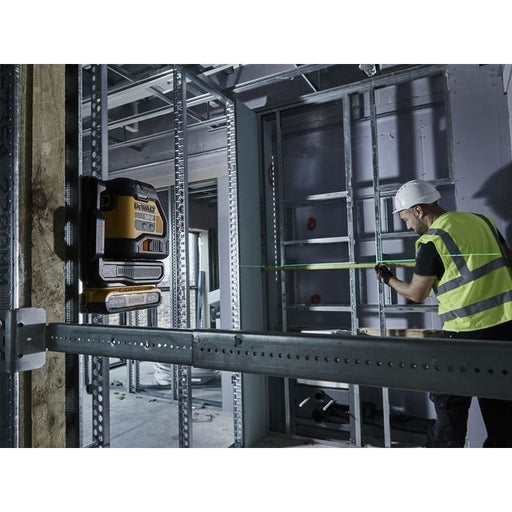 Dewalt Power Tools DCLE34021D1 XR Compact Cross Line Green Laser 18V 1 x 2.0Ah Li-ion DeWALT Power Tools - RockBottom Northampton