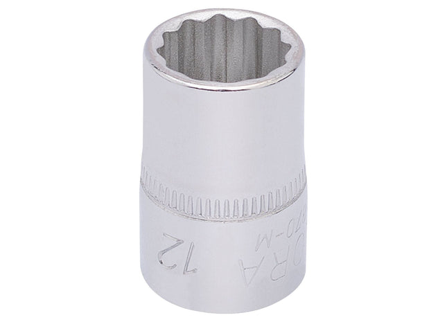 Draper Elora Bi-Hexagon Socket, 3/8" Sq. Dr., 12mm 25888 Draper - Town Tools 