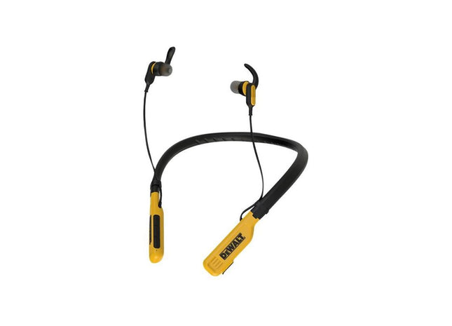 Dewalt Telecoms Jobsite Pro Wireless Neckband Earphones DEWALT Telecoms - RockBottom Northampton