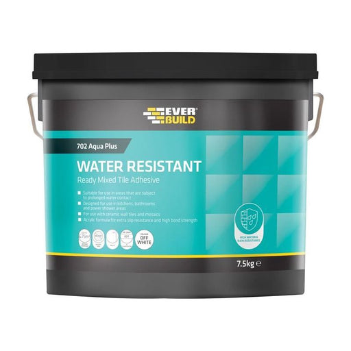Everbuild Sika 702 Water Resistant Tile Adhesive 16kg/10 litre Everbuild Sika - RockBottom Northamptin