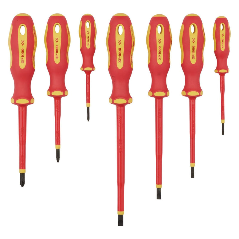 Draper XP1000 VDE Screwdriver Set (7 Piece) 64694 Draper - Town Tools 