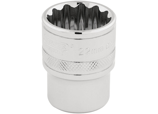 Draper HI-TORQ 12 Point Socket, 1/2" Sq. Dr., 22mm 33368 Draper - Town Tools 