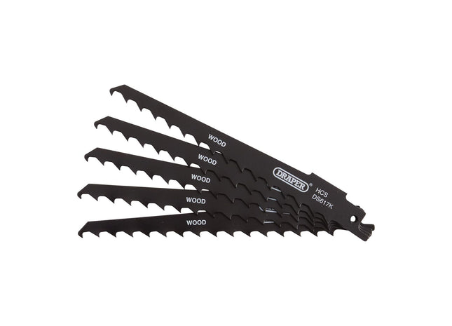 Draper Reciprocating Saw Blades for Wood and Plastic Cutting, 150mm, 3tpi (Pack Draper - Town Tools 