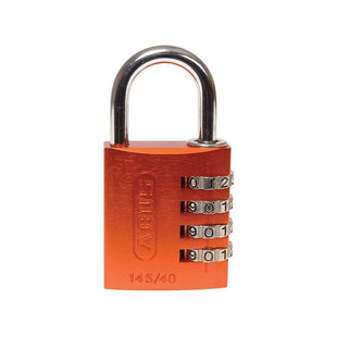 Abus Mechanical 145/40 40mm Aluminium Combination Padlock Orange 49527 ABUS Mechanical - RockBottom Northampton 