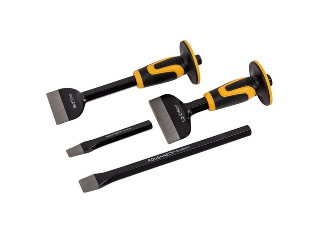 Roughneck Bolster & Cold Chisel Set 4 Piece Roughneck - RockBottom Nothampton