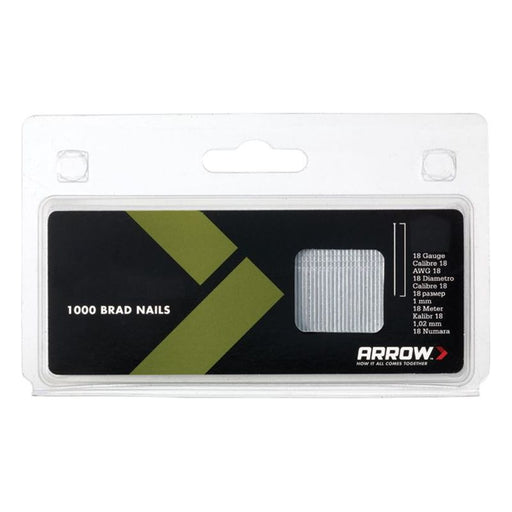 Arrow BN1824 Brad Nails 38mm 18g (Pack 1000) Arrow - RockBottom Northampton 