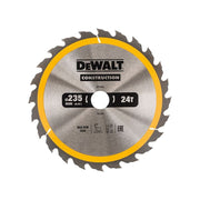 Dewalt Power Tools Portable Construction Circular Saw Blade 235 x 30mm x 24T DeWALT Power Tools - RockBottom Northampton