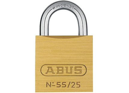Abus Mechanical 55/25mm Brass Padlock ABUS Mechanical - RockBottom Northampton 