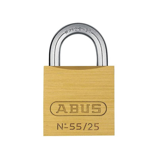 Abus Mechanical 55/25mm Brass Padlock ABUS Mechanical - RockBottom Northampton 