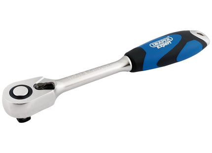 Draper Soft Grip Reversible Ratchet, 1/2" Sq. Dr., 72 Tooth 26504 Draper - Town Tools 