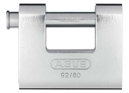 Abus Mechanical 92/80mm Monoblock Brass Body Shutter Padlock ABUS Mechanical - RockBottom Northampton 